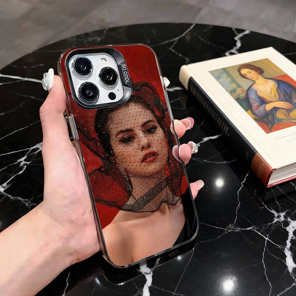 S-Selena Sweet G-Gomez-SG Чехол для телефона для iPhone 17,16,15,14,13,12,11 Plus,Pro Max,XS, Цветной Серебристый Черный Чехол
