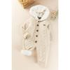 Knitwear Knitted Welsoft Lined Hooded Winter Baby Jumpsuit