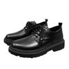 Business small leather shoes men's casual shoes British style shoes new versatile lace-up wedding business men's shoes