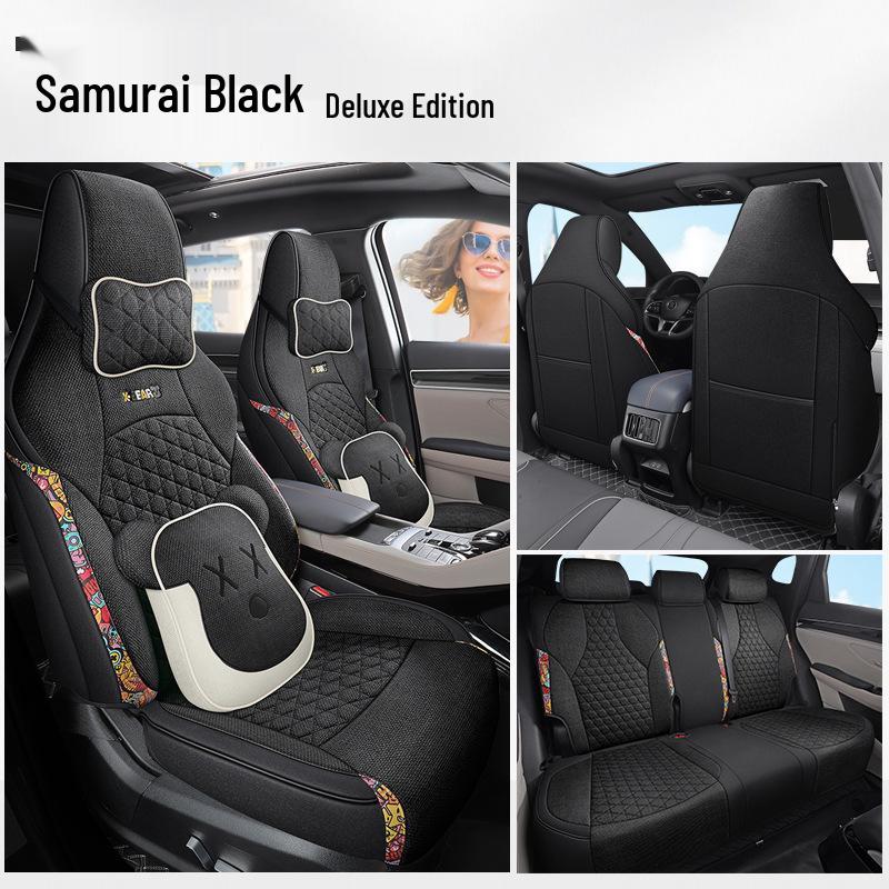 BYD Song Pro Linen Cartoon Seat Cover - All-Season Universal Cushion