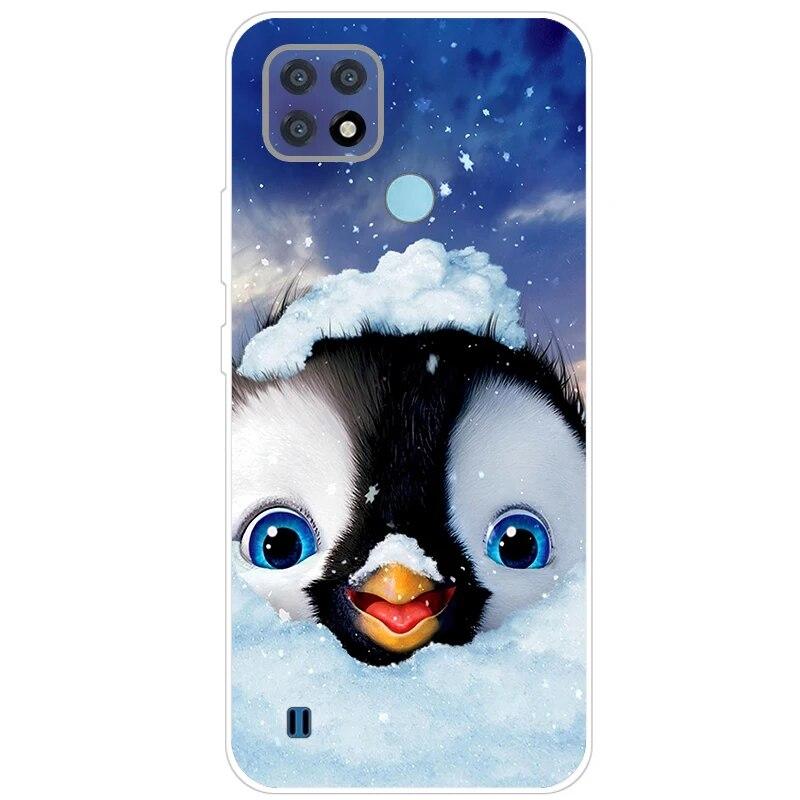 Чехол Realme C21, 6,5 дюйма, прозрачный силиконовый чехол Fudnas, мягкий чехол из ТПУ для Realmi C21 2021, чехлы для телефонов Shell C 21, задняя крышка, бампер RealmeC21