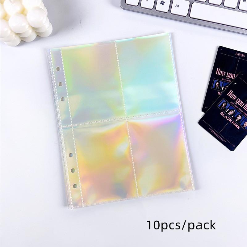 MINKYS A5 A6 Zipper Binder Kpop Photocard Collect Book Photo Cards Organizer Notebook With 10PCS Sleeves School Stationery