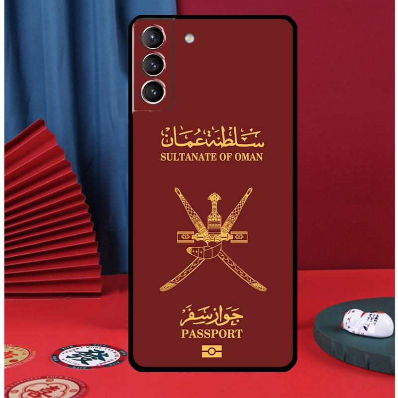 Omani Emblem Oman Flag passport Cover For Samsung Galaxy S21 FE S20 FE S22 S23 Ultra Note 20 Note 10 Plus S9 S10 Plus Case