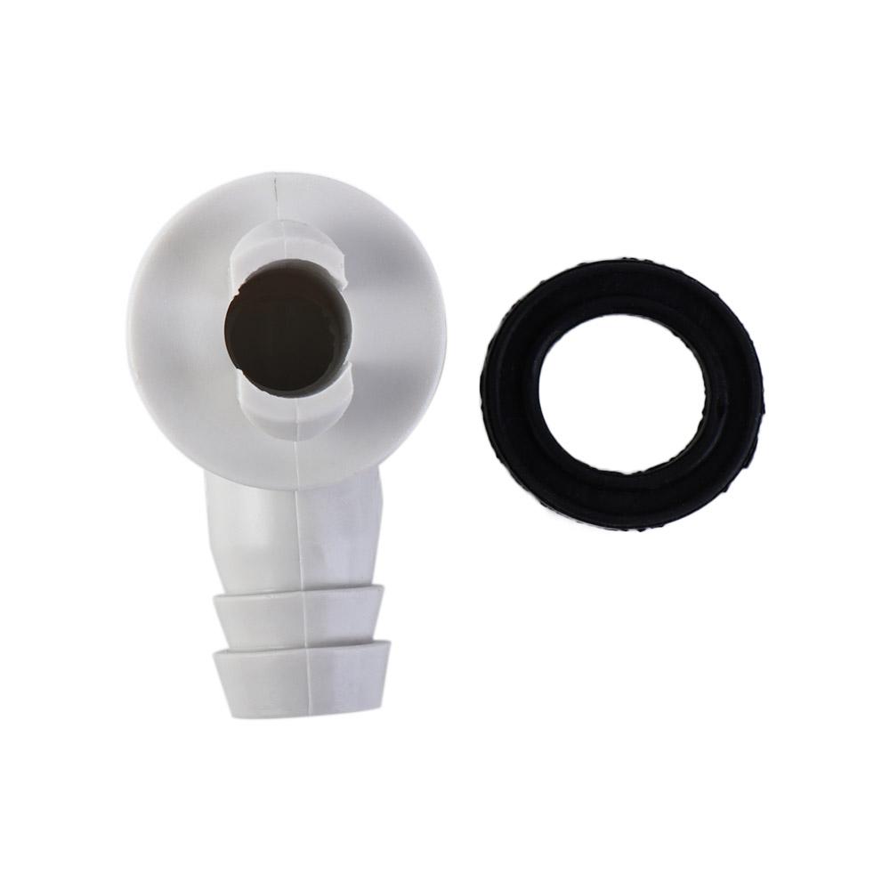 Install Durable Sturdy with Rubber Ring Drain Pipe Connector Drain Hose Connector Air Conditioning Drainage Tool Elbow Fitting