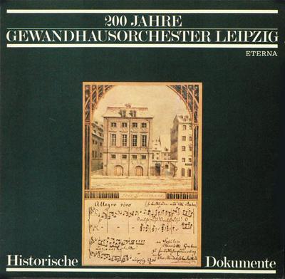 Виниловая пластинка GEWANDHAUSORCHESTER LEIPZIG 200 лет Gewandhausorchester Leipz 827453 ETERNA Немецкая Дем Классическая Б/у