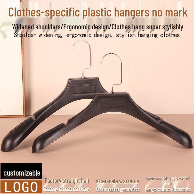 Non-Slip, Mark-Free Plastic Hangers for Home & Store Use - Ideal for Clothes Storage