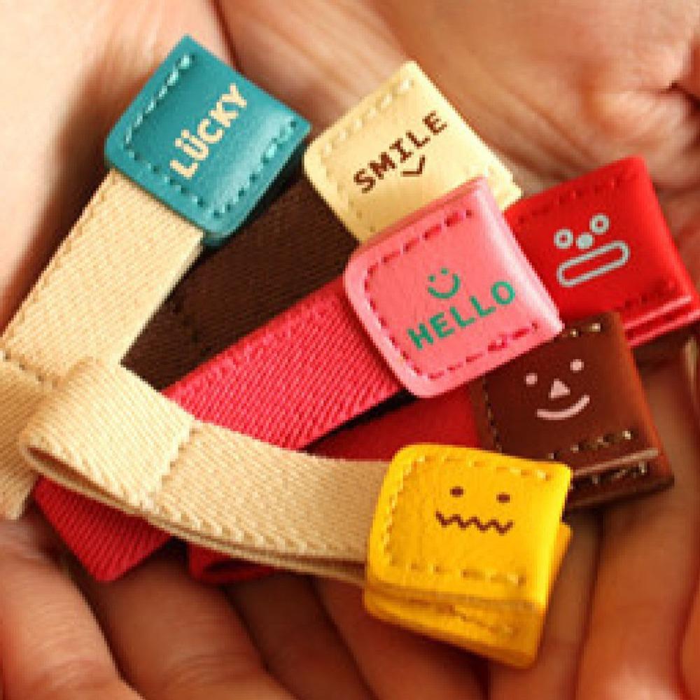 Cord Management Cord Winder Buckle Holder Storage Leather Cable Winder Vintage Cartoon Data Cable Organizers Desktop