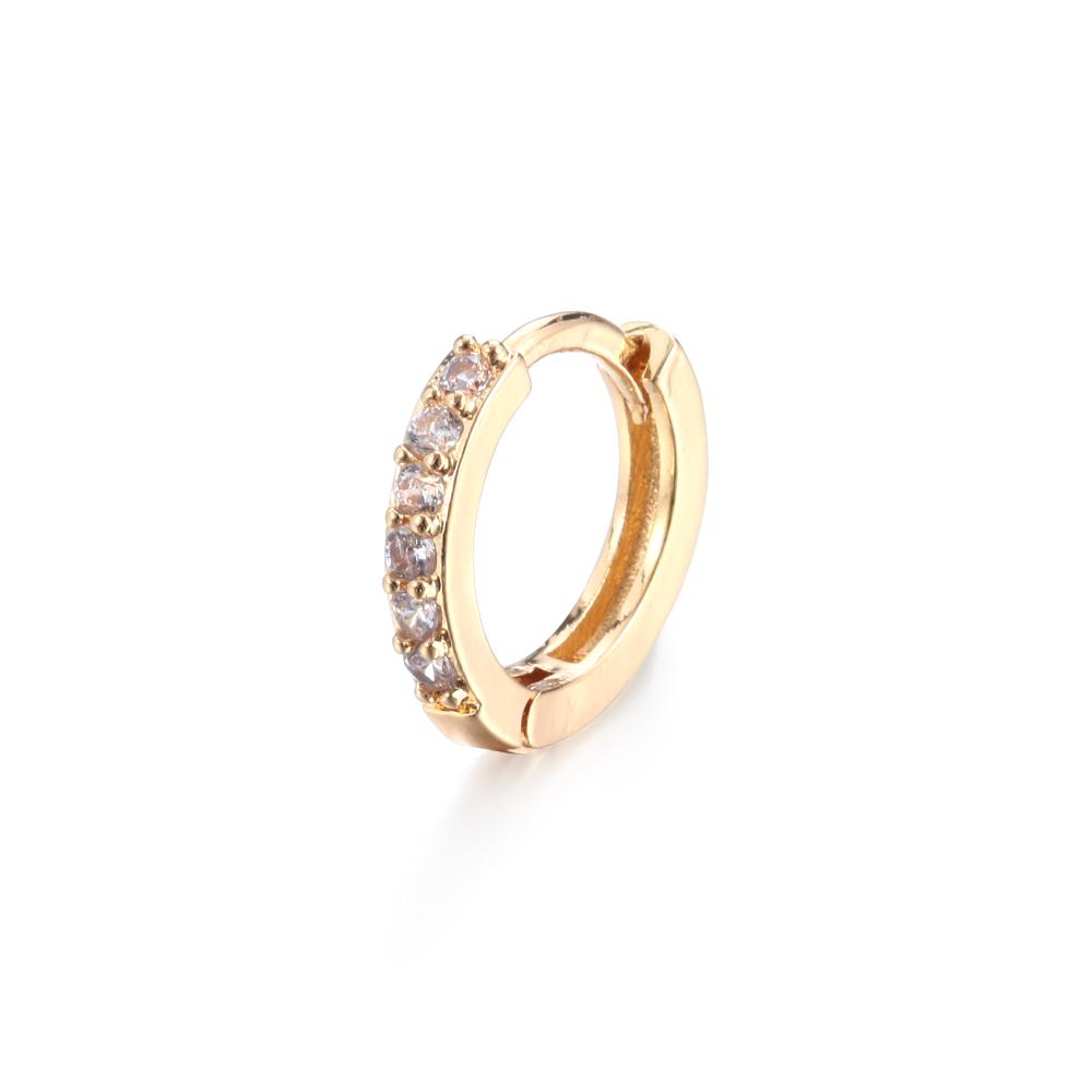 Ring Helix Cartilage Tragus CZ Ear Piercing Colorful CZ Earrings Zircon Ear Stud Cubic Zirconia