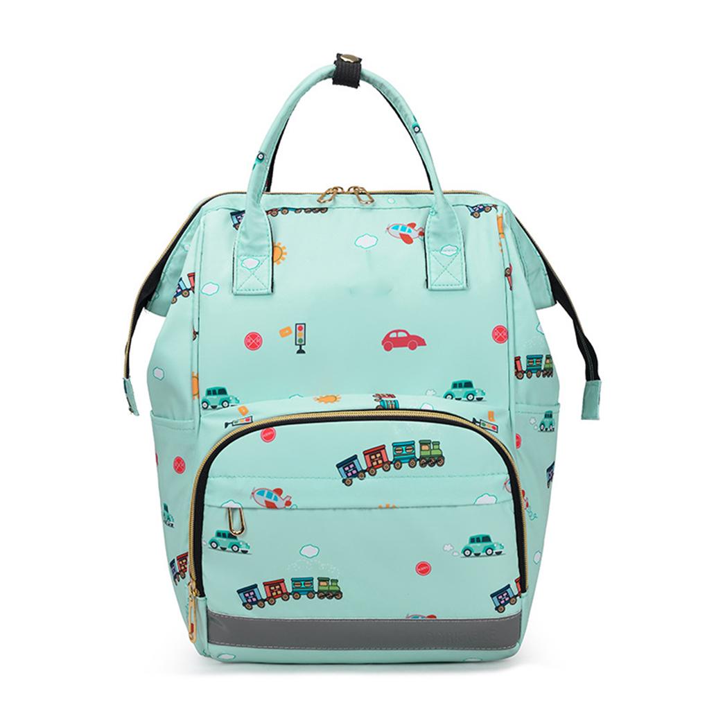 Mummy Backpack Cute Colorful Large Capacity Nursing Multi-pocket Storage Outdoor Camping Picnic Barbecue Handbag Pouch