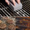 Pierre nettoyante pour barbecue, brosse WC, raclette WC, pierre anti-peluches 7,5 x 7,5 x 15 cm, gris, 2 pièces