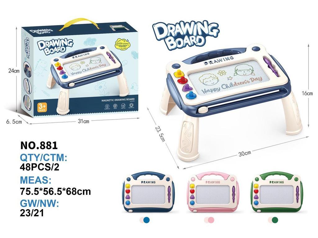 Многоцветная магнитная доска для рисования для малышей (Возраст 1-3 года) - Креативная игрушка-дудл для мальчиков и девочек