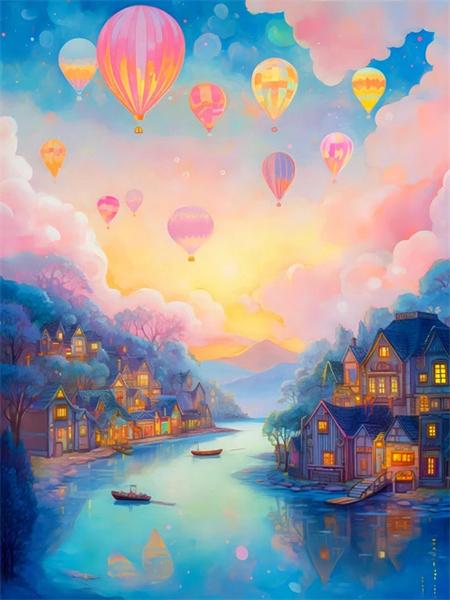 Full Square Round Diamond Painting Kits Planet Fantasy Embroidery Landscape Mosaic Diy Home Decor