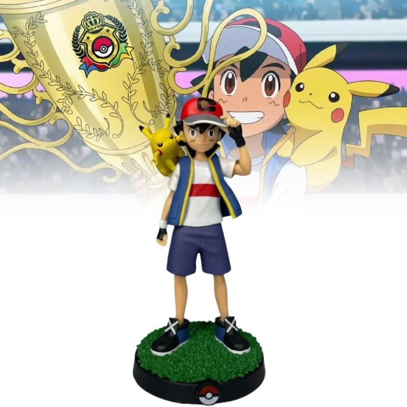 Очаровательная фигурка Пикачу и Эша Коллекционная игрушка Модель из ПВХ Идеально подходит для подарков и декора