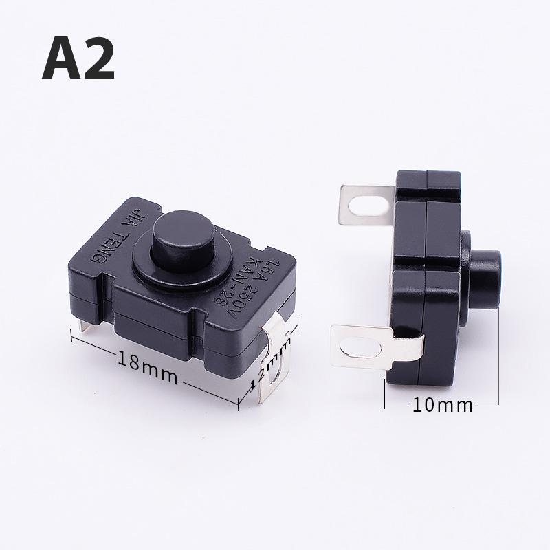 5Pcs Kan-28 1.5A250V Flashlight Switches Self Locking Smd Push Button Switches