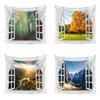 Home Wall Decoration Tapestry Outside The Window Natural Scenery Background Hanging Cloth Bedroom Living Room Tapestry