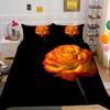 Flowers Printed Home Bedclothes Double Size Microfiber Bedspreads Gir Superior Design Comforter Cover Set