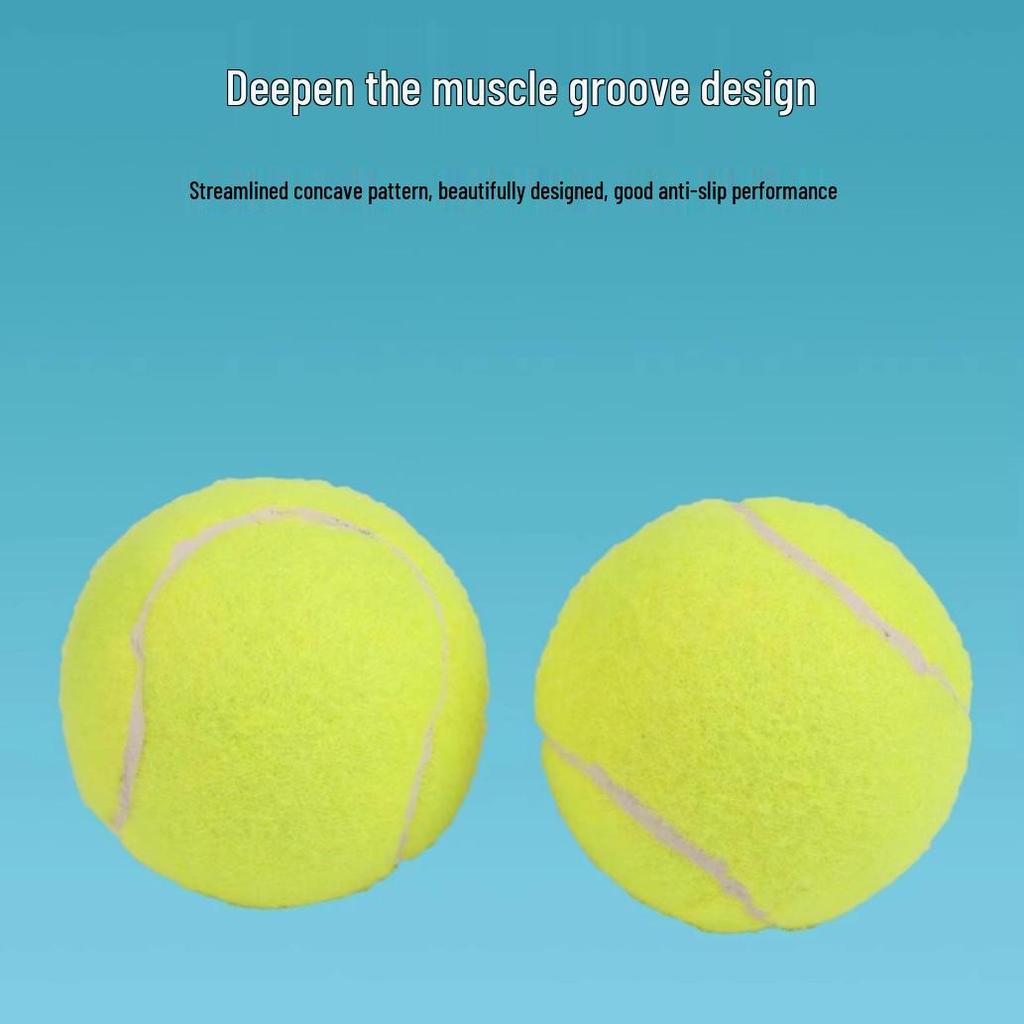 Newcomer Exclusive: Durable High Elasticity Training Tennis Balls - Beginner Friendly & Wear-Resistant.