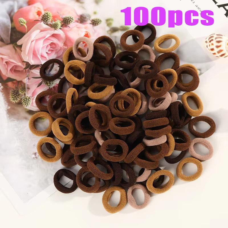 Small Rubber Band High Elasticity Does Not Hurt The Hair Multi Color System 2 Cm Diameter