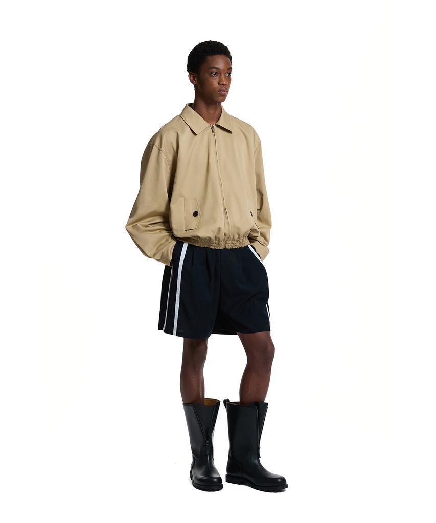 Trunk Project Gathered Bomber Jacket_Beige