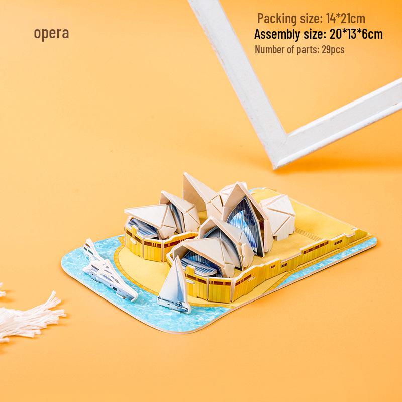 3D Сделанный вручную DIY Развивающий пазл для развития в раннем детстве