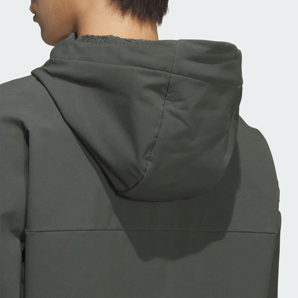 Adidas Softshell SOFT SHELL Brand Logo Water Repellent Fleece Lined Athleisure Softshell Hooded Long Sleeved Jacket KF5225