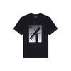 SS23 Узор Принт Круглый вырез Короткий рукав Футболка Мужская Топы Черный 40IC806-001