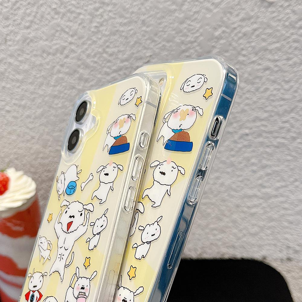 IMD Phone Case for iPhone 11 13 16 Pro Max Case iPhone 13 14 15 Pro Max 12 13 Pro Max 13 Pro 14 Pro Cartoon Cute Flower Animal Shock Wear-resistant