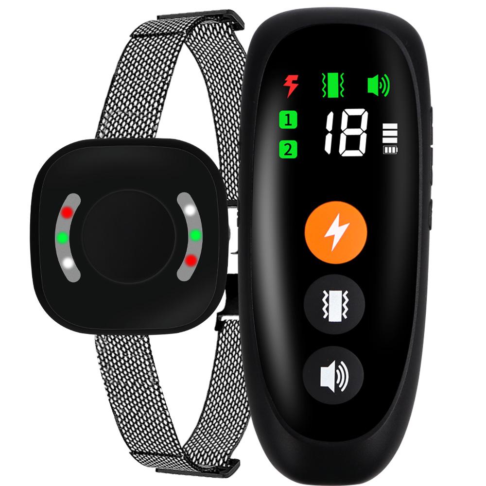 New 800m Electronic Dog Training Collar Remote Control Shock Collar Waterproof Anti Bark Dog Collar with Shock Vibration Sound