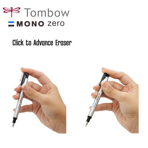Tombow Mono Zero Механический ластик-ручка Сменные стержни Нажимного действия Для скетчинга Рисования Коррекции Детские ластики Художественные принадлежности