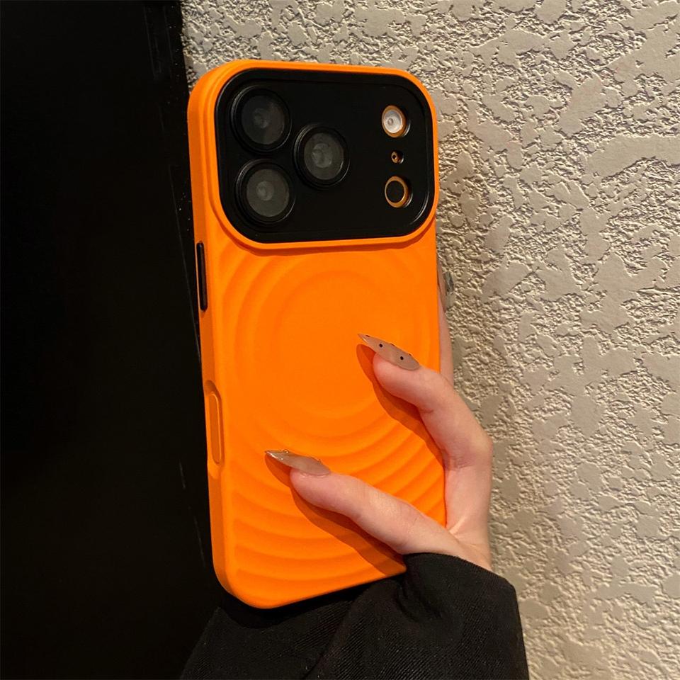 Cute Ring Magnetic Phone Case For iPhone 17 13 14 15 16 Pro Max Air Magsafe Official Big Windows Shockproof Protector Cover
