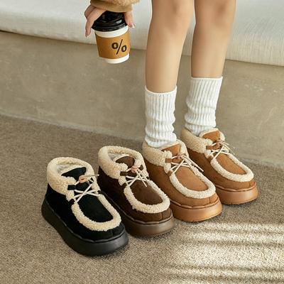 Женские осенние и зимние мягкие теплые зимние ботинки, нескользящие легкие уличные ботинки, износостойкая толстая подошва, женская обувь