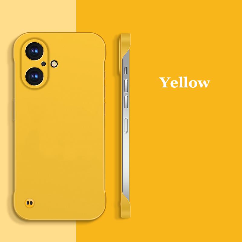 Ультратонкий безрамочный матовый чехол для ПК с защитой от отпечатков пальцев для Apple iPhone 16 Pro Max Plus, противоударный чехол-накладка