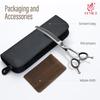 Fenice CIQ Professional 7.0/7.5 Inch JP440C Dog Grooming Scissors Curved Chunker /Thinning Scissors for Dogs Cats and Other Pets