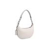 New COACH Cow Leather Crescent Bag Shoulder Bag Handbag Shoulder Bag Large Size Women's White CE619-SVHA