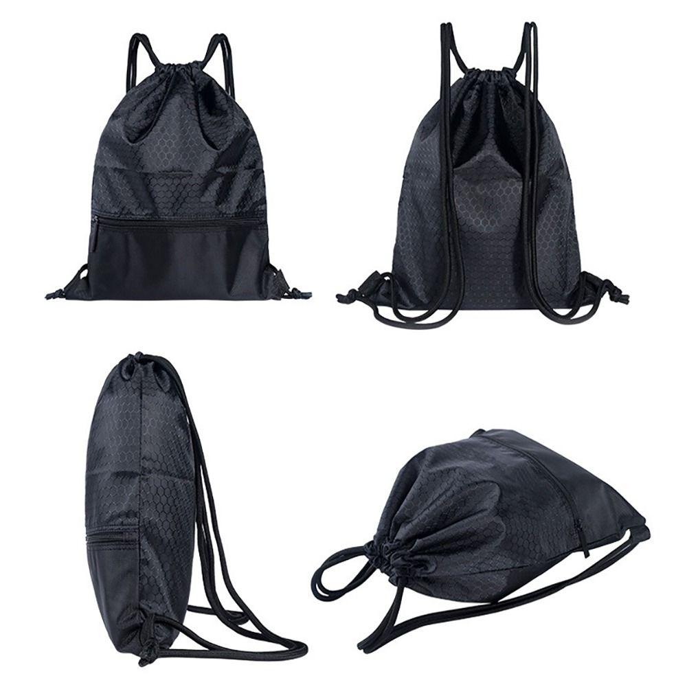 1Pcs Basketball Helmet Storage Sports Drawstring Pocket Outdoor Zipper Bag Simple Fitness Backpack
