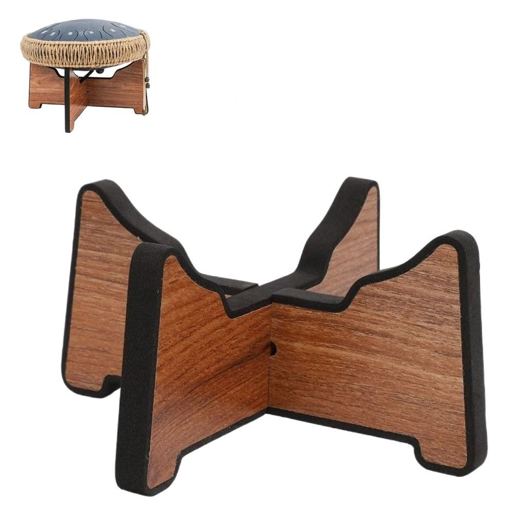 Detachable Steel Tongue Drum Bracket Ethereal Drum Holder for Percussion Instrument