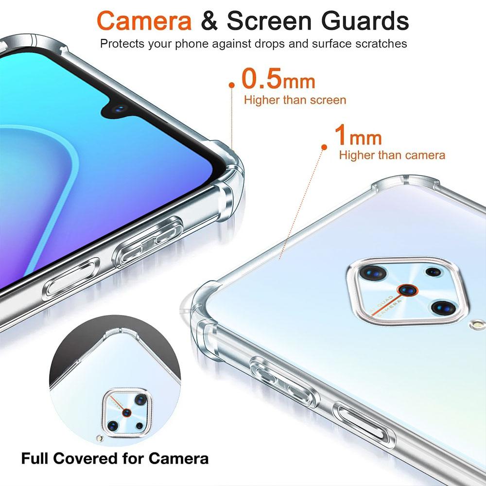 Phone Case For Vivo S1 Pro 1920 Case Clear Soft Silicone Shockproof Airbag Bumper For Vivo S1 2019 Back Cover Fundas Coque