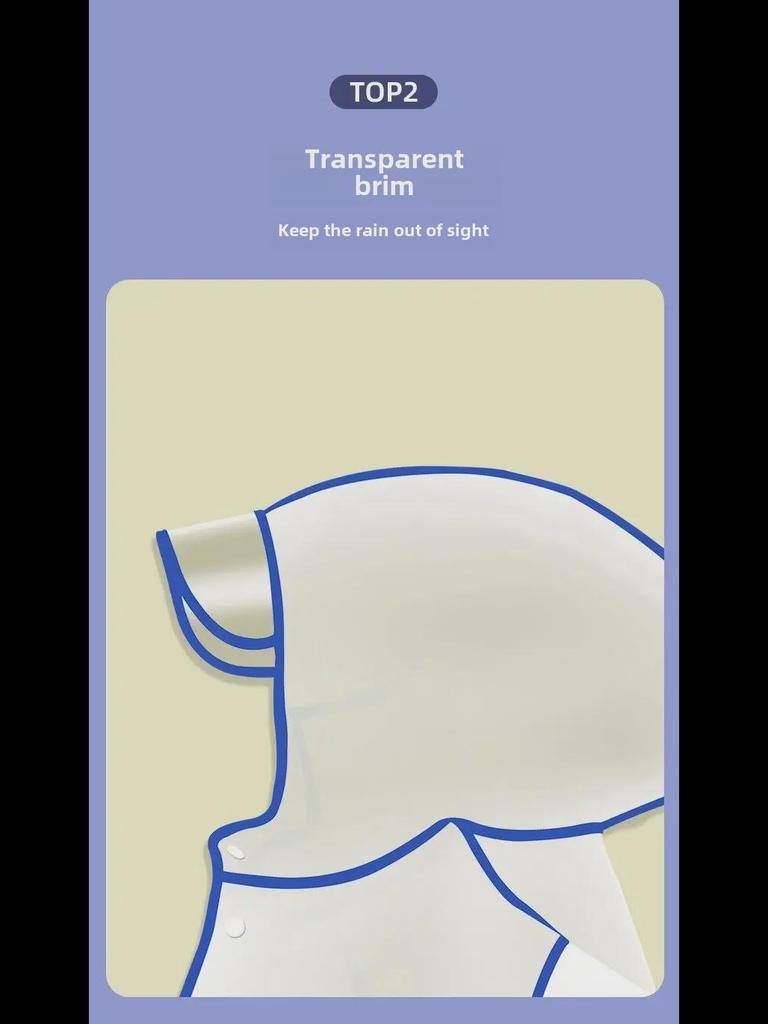 Мультяшный плащ для детей: Утолщенный, водонепроницаемый для мальчиков и девочек в детском саду и начальной школе