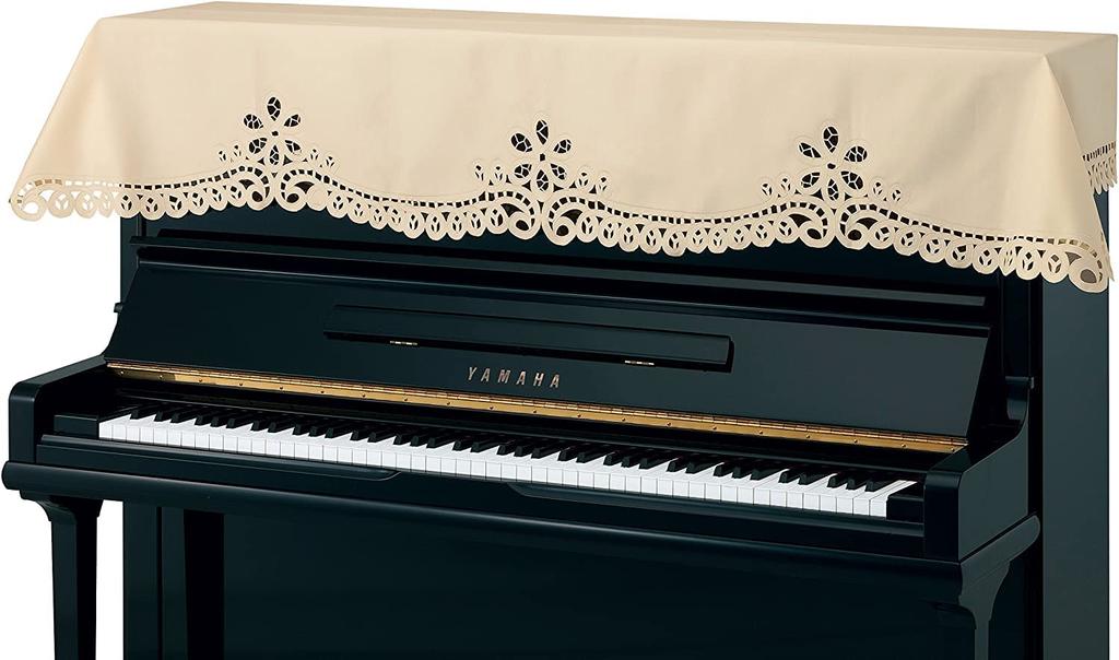 Чехол для пианино Alps Кружевной Бежевый 200см x 70см (Тип ришелье) CL-24 Прибл.