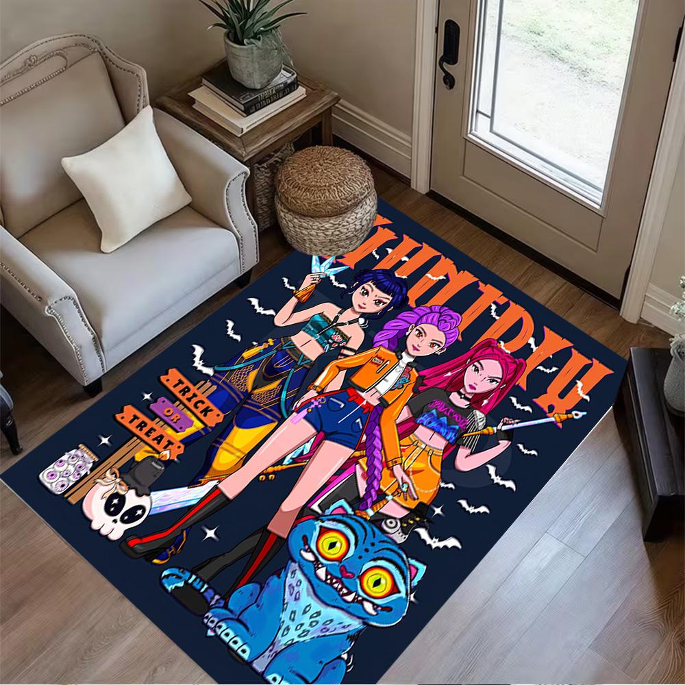 Neon Birthday Celebration Floor Mat Suitable for Outdoor Game Room Kitchen Hallway Anti-slip Rug Office home decor Wedding Party Gift