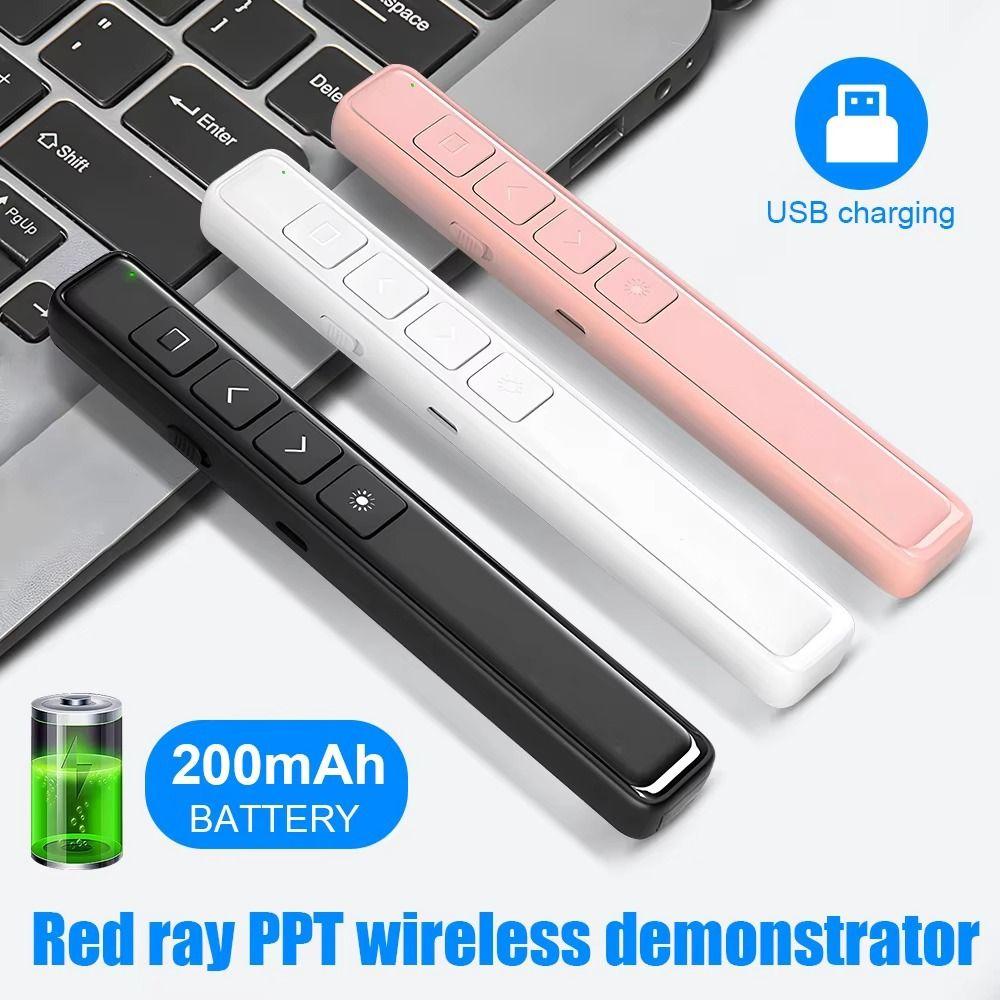 Infrared Presentation Clicker 2.4GHz PPT Presenter Multimedia Page Turner Projector Presentation