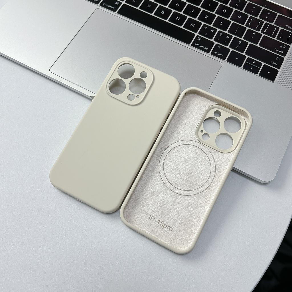 Официальный Жидкий Силикон Для Магнитного Чехла Для Для Iphone 16 1 14 13 12 Pro Max Plus Китайский Красный Беспроводная Зарядка Мягкий Чехол
