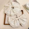 Korean Style Lace Bowknot Flower Hair Clip Ponytail Holder Hair Bands  Girls Hair Accessories