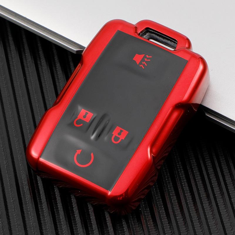 Чехол для ключей из ТПУ с 4 кнопками для автомобиля Chevrolet SUBURBAN Saboban GMC Sierra Canyon Colorado Silverado, автоаксессуары, полное покрытие