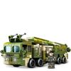 105596 406pcs Military Df-21d Medium Range Anti-ship Ballistic Missile Truck 2 Soldier Army Weapon Boy Building Blocks Toy