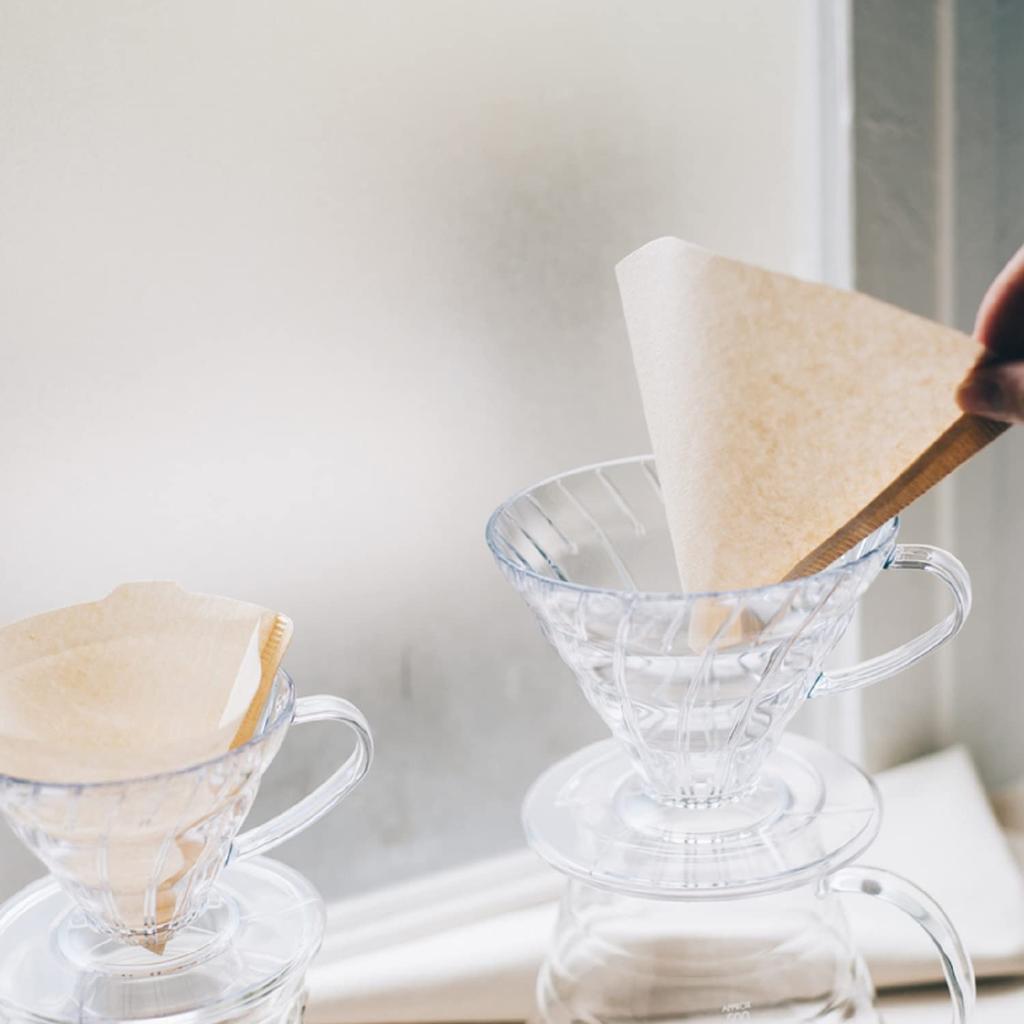 Hario V60 Прозрачная капельница 02 Прозрачная для 1–4 чашек кофе Ручная капельница Сделано в Японии VDR-02-T