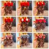 2pcs Chinese Style Baby Wig Hairpin Cute Red Bowknot Hairclip Children's Bow Wig  New Year Festive