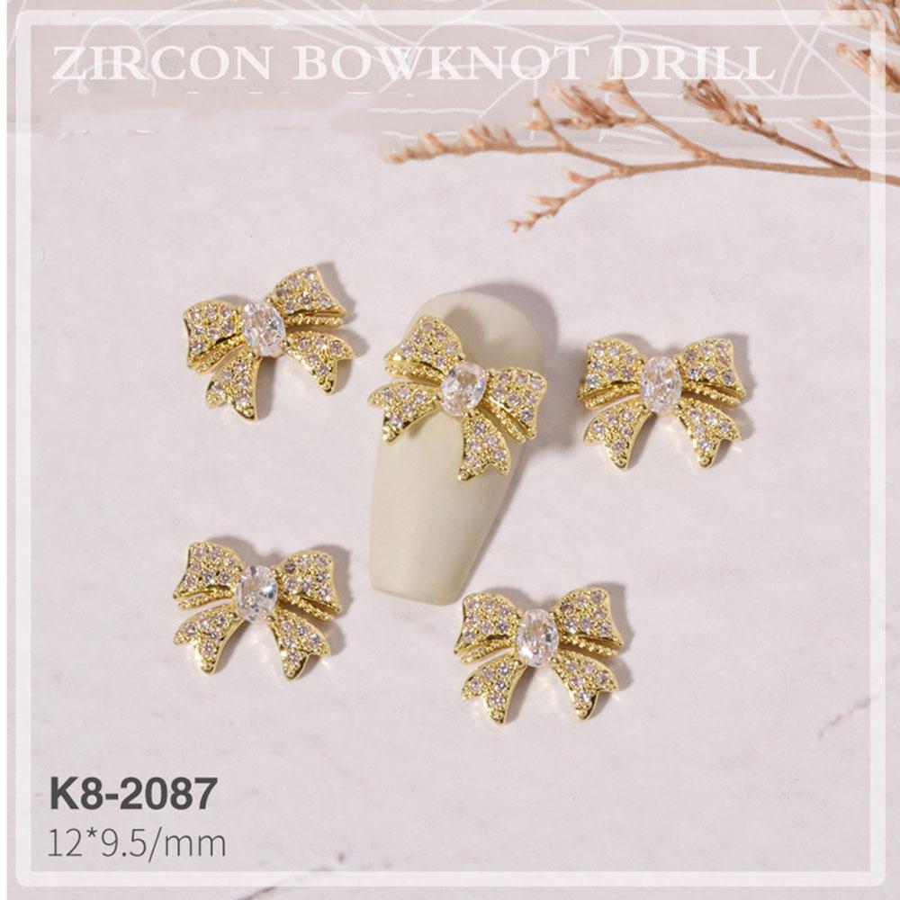 Украшения Роскошные DIY Украшения для нейл-арта Стразы для ногтей Аксессуары для маникюра Бантики Ювелирные изделия