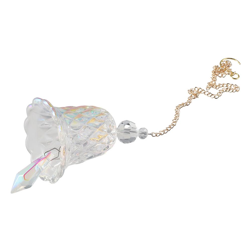 Bell Crystal Wind Chime Decoration Transparent/Colorful Home Crystal Decoration Room