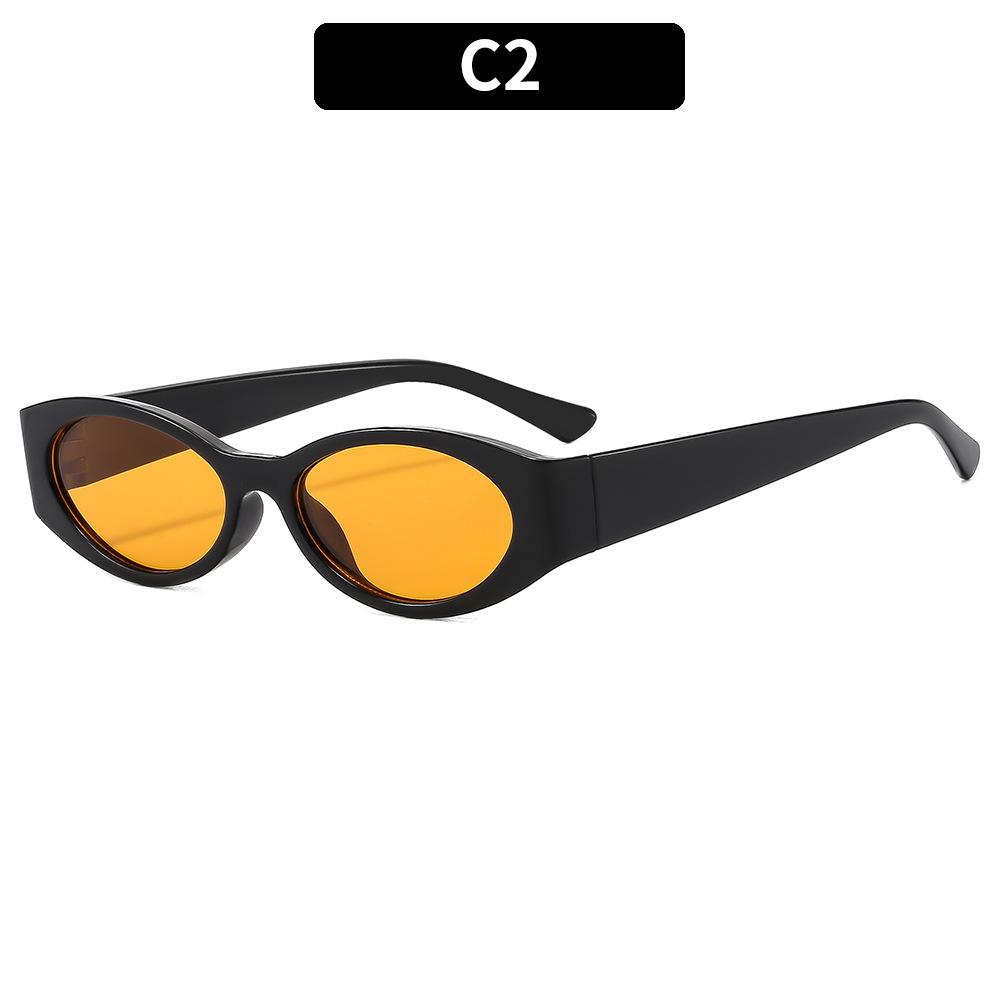 Retro Small Oval Sunglasses for Women Multi Color Options UV400 Resistant Fashion Vintage Sun Glasses for Streetwear Outdoor